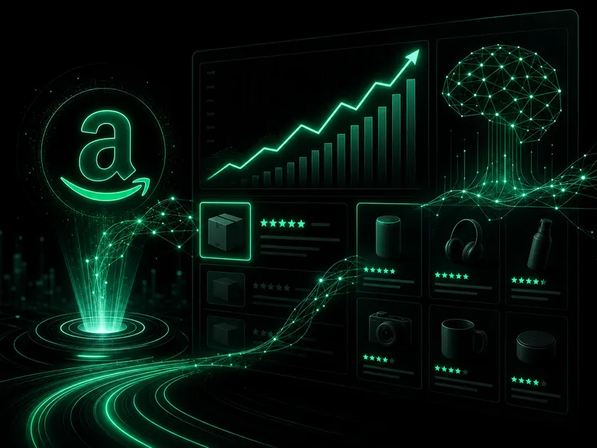 Amazon Ranking Dashboard mit KI-Analyse und Optimierungsdaten