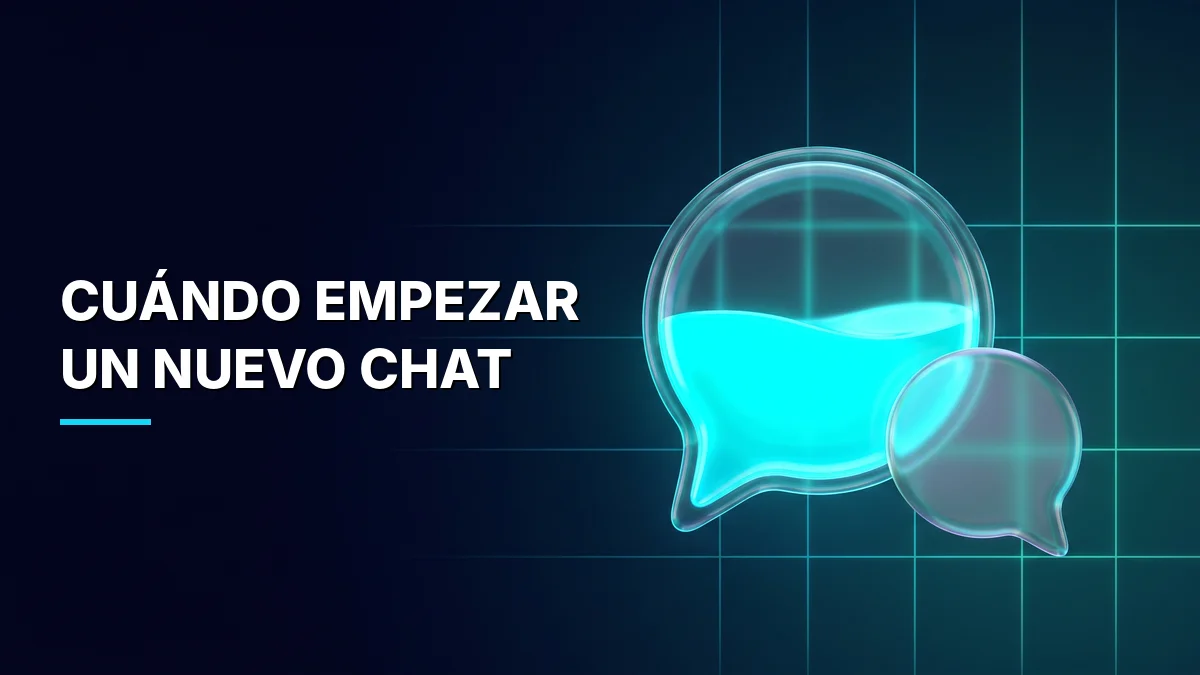 ¿Cuándo conviene empezar un nuevo chat de IA?