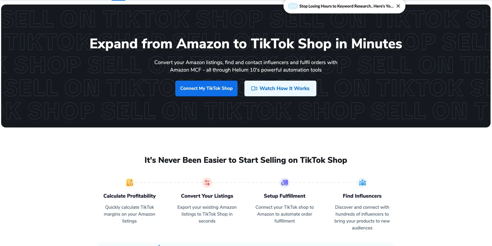 Helium10 Investigacion Productos TikTok Shop 2025