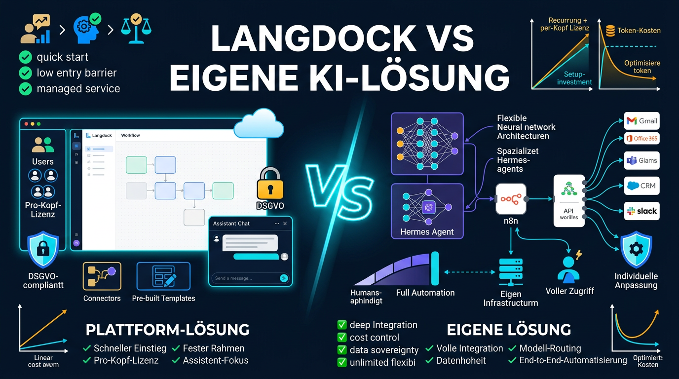 Vergleich einer KI-Plattform mit einer individuell entwickelten KI-Lösung im Unternehmen