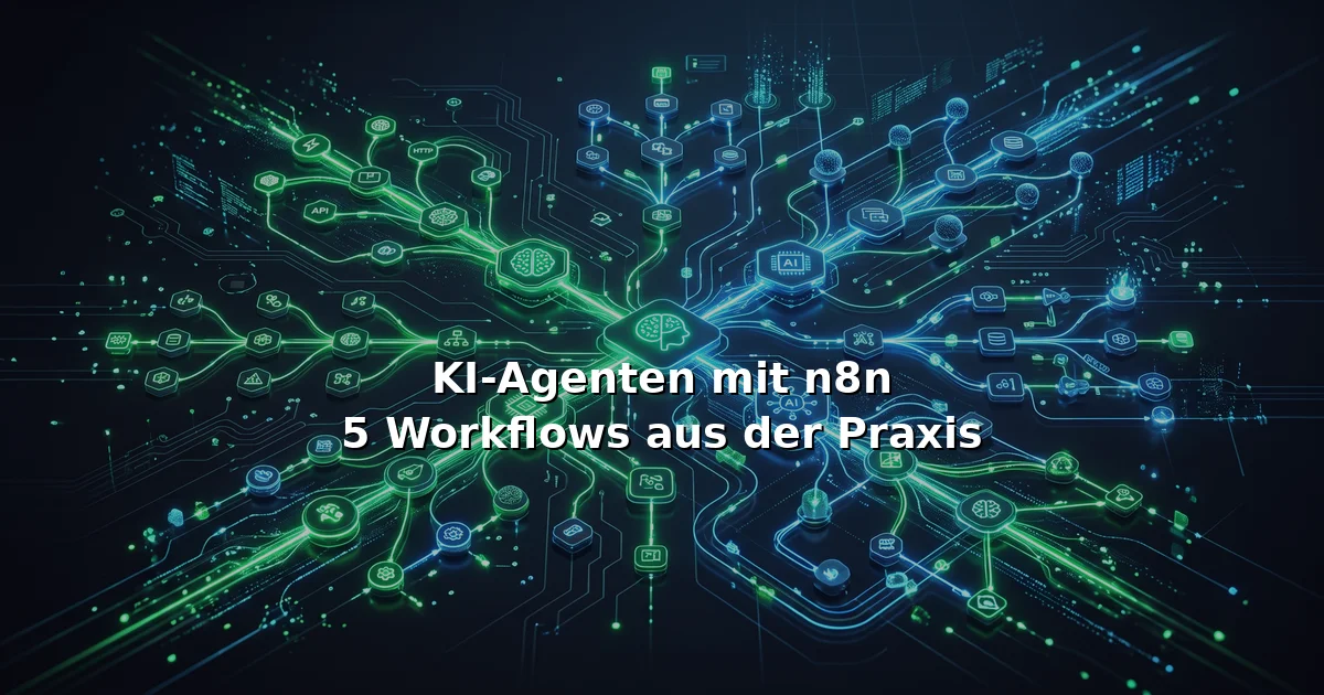n8n Automation Dashboard mit KI-Agenten-Workflows